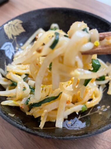 モチモチの麺の食感が最高です